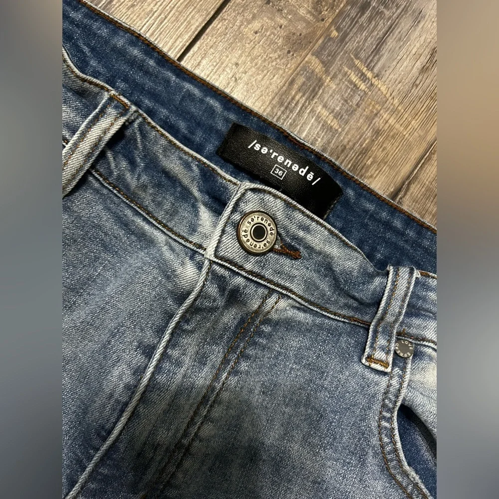 Se’renade Light wash  Distressed Men's skinny Jeans size 36
